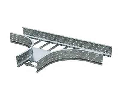 Ответвитель для лестн. лотка Т-образ. 80х900 R-660 гор. цинк DKC ULT689HDZ