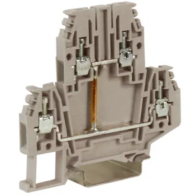 DBC.2/CIGR, pass-through terminal block grey 2-level 2.5 mm2, with jumper between levels