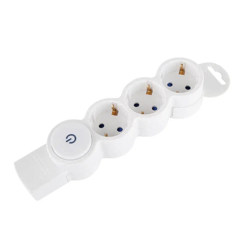 Socket strip 3 outlets with grounding and switch Quick Fix (fast connection) 3680W Duwi 32018 2