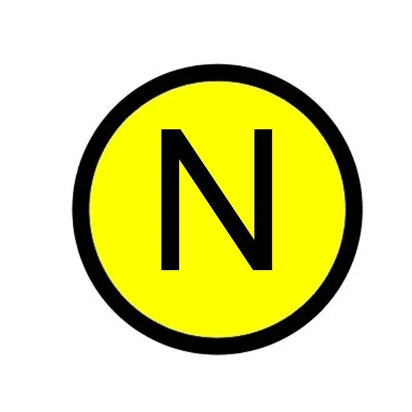 Наклейка "N" (d20) EKF PROxima an-2-07