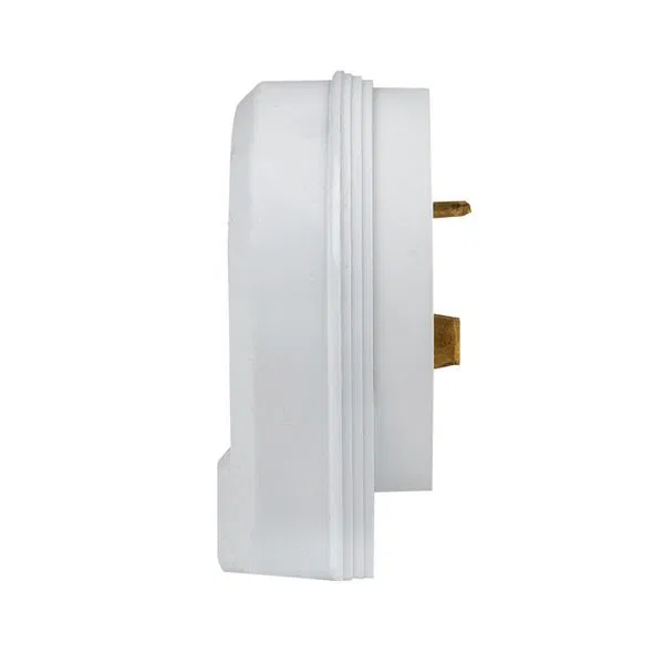 Plug for connector RSH-VSH 32A 250V 2P+PE plastic white EKF AS-250-B-01