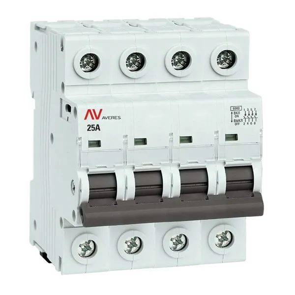 Выключатель нагрузки AVN 4P 25A AVERES EKF avn-4-25-av