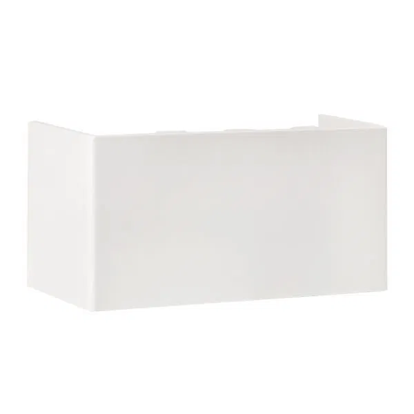 Joint connector 100x40 white Plast PROxima (pack 2pcs) EKF conw-100-40x2