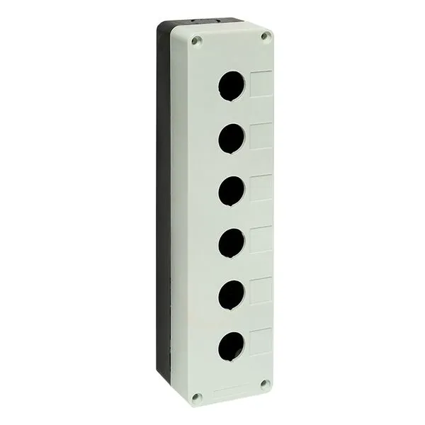 Корпус КП106 пластиковый 6 кнопок белый EKF PROxima cpb-106-w