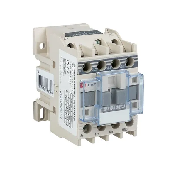 Contactor KME compact 12A 24V 1NO EKF PROxima ctr-s-12-24
