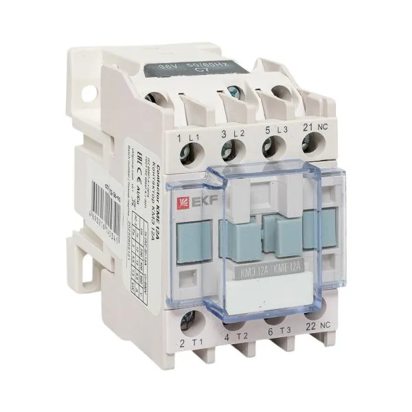 Контактор КМЭ малогабаритный 12А 36В 1NC EKF PROxima ctr-s-12-36-nc