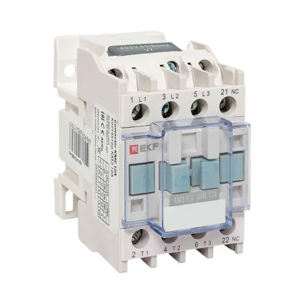 Контактор КМЭ 12А кат. 380В AC 1НЗ EKF ctr-s-12-380-nc