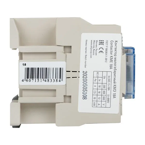 Contactor KME compact 18A 110V 1NO EKF PROxima ctr-s-18-110
