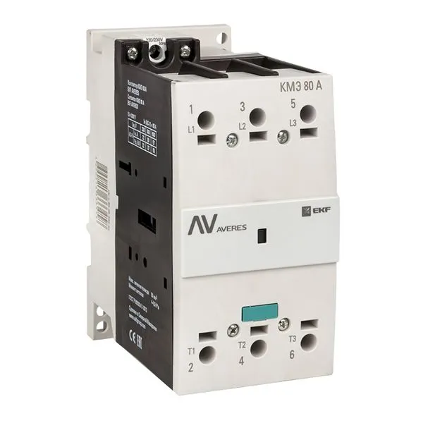 Контактор КМЭ 80А 230В АС EKF AVERES ctr-s-80-00-230-av