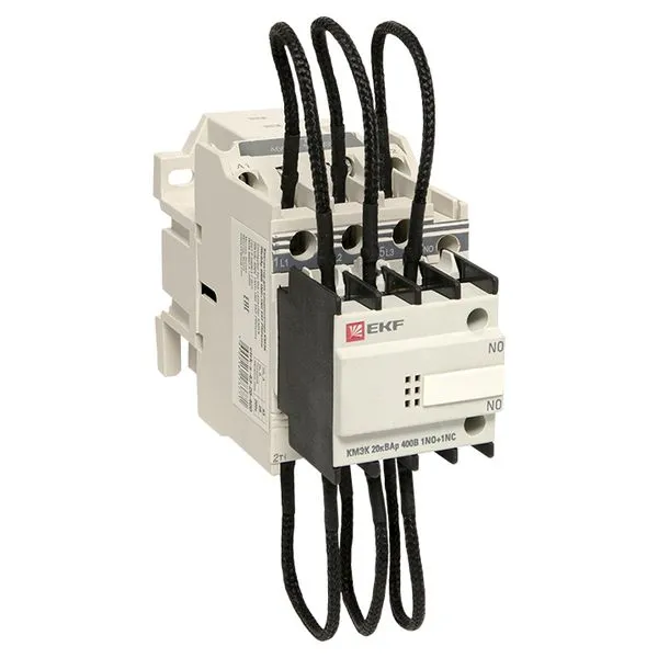 Контактор для конденсатора КМЭК 20квар 400В 2NО+1NC EKF PROxima ctrk-s-43-20-400
