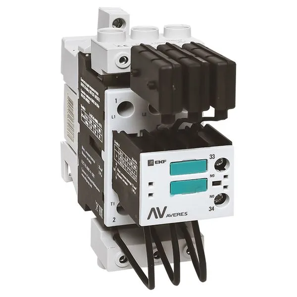 Контактор для конденсатора КМЭК 30 кВАр 230В 1NО EKF AVERES ctrk-s-44-30-230-av