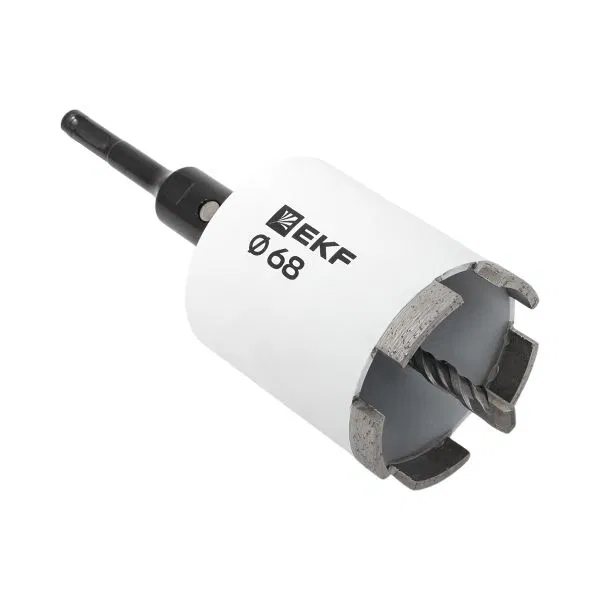 Коронка алмазная DCH-68 (верхнее пылеудаление) Laser M16 SDS-Plus EXPERT EKF dch-68-t-m16