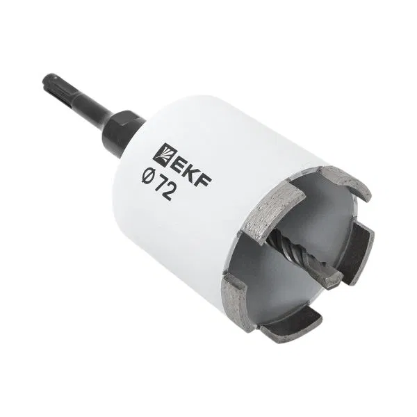 Коронка алмазная DCH-72 (верхнее пылеудаление) Laser M16 SDS-Plus EXPERT EKF dch-72-t-m16