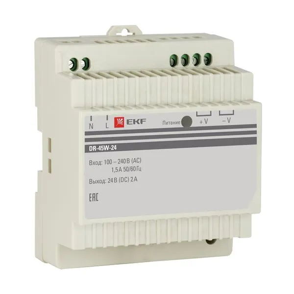 Power supply 24V DR-45W-24 EKF PROxima dr-45w-24