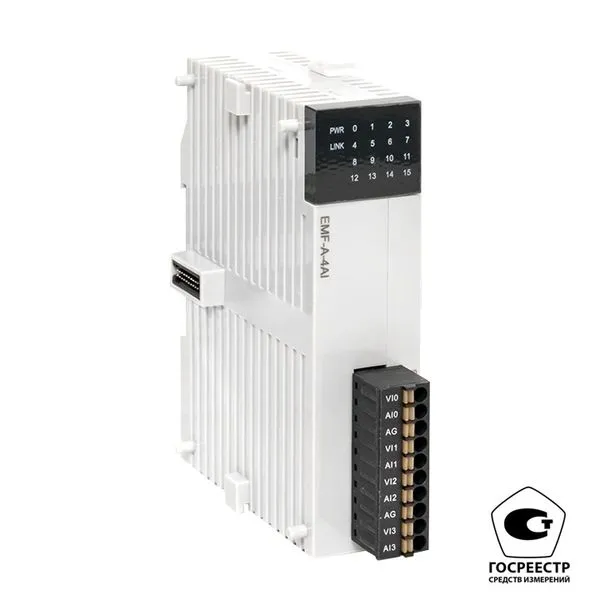 Модуль аналогового ввода EMF 4 PRO-Logic (с поверкой) EKF EMF-A-4AI-V