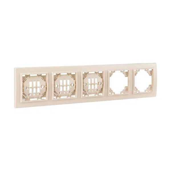 Frame 5-gang Minsk horizontal beige. EKF ERM-G-305-20