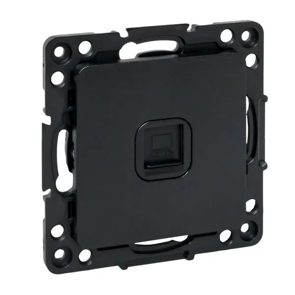 Stockholm RJ-45 插座组件 1位 黑色 EKF EZK01-035-10