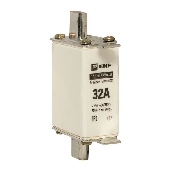 Fuse link PPN-33 100/ 32A size 00S EKF fus-33/100/32