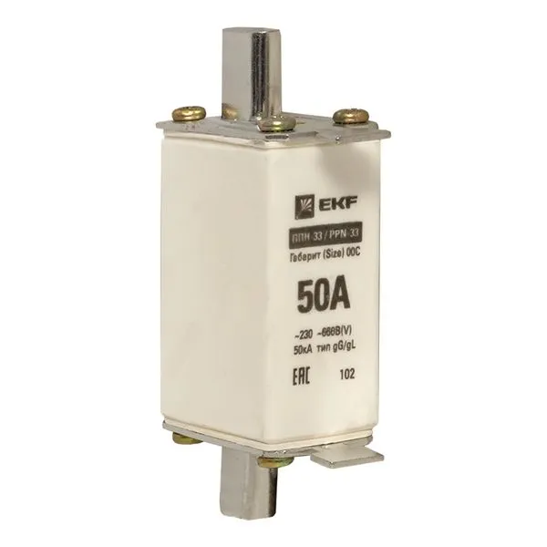 Fuse link PPN-33 100/ 50A size 00S EKF fus-33/100/50