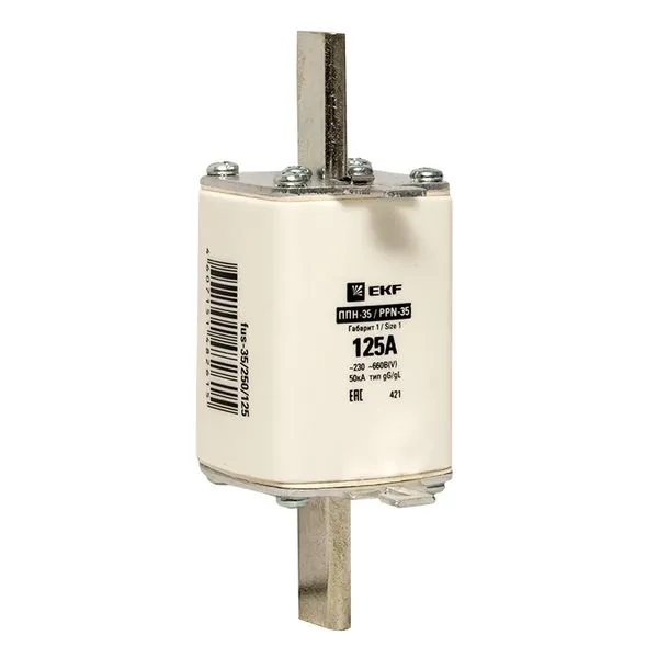 Fuse link PPN-35 250/125A size 1 EKF fus-35/250/125