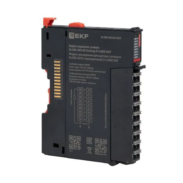GL200-DO16 数字量扩展模块 D-CARD EKF GL200-DQ16D-DCD 电流接收型
