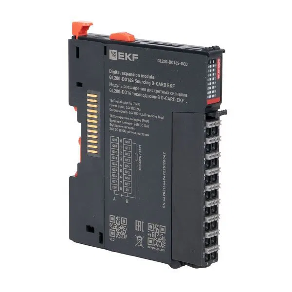 GL200-DO16 离散信号扩展模块 输出型 D-CARD EKF GL200-DQ16S-DCD