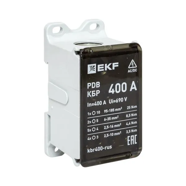 Блок распределительный клеммный КБР 400А EKF kbr400-rus