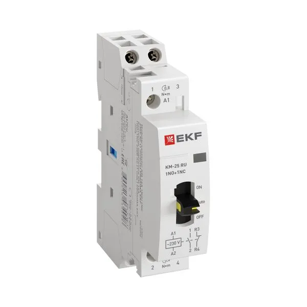 Контактор модульный КМ РУ 25А 1NO+1NC 230В АС (1 мод.) PROXIMA EKF km-1m-25-11
