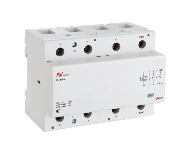 Контактор модульный КМ 80А 4NC 230В АС (6 мод.) AVERES EKF km-av-6-80-04-230V