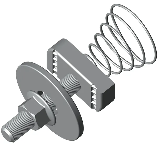 Комплект соединительный 10x50 для STRUT-профиля с конусной пружиной EKF ksst10x50