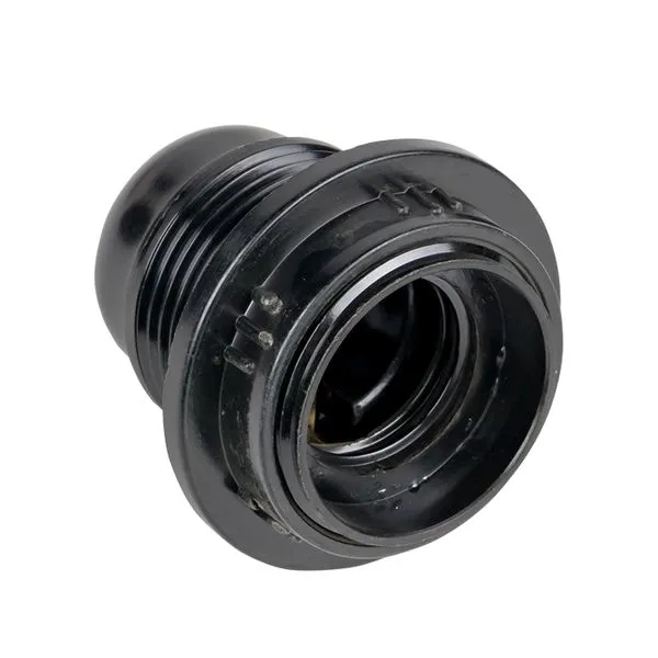 Патрон карболитовый с кольцом Е27 черн. EKF LHC-E27-r-s