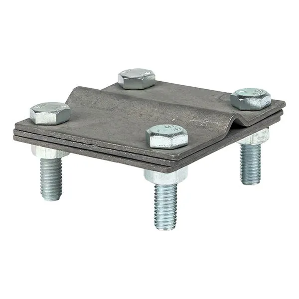 Зажим полоса 40 - прут 10 (3 пластины 70x70мм) Cu EKF PROxima lp-g3101-cu