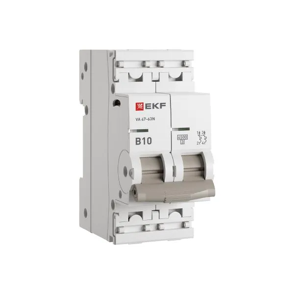 Circuit breaker VA 47-63N 2P 10A (B) 4.5 kA PROXIMA EKF M634210B