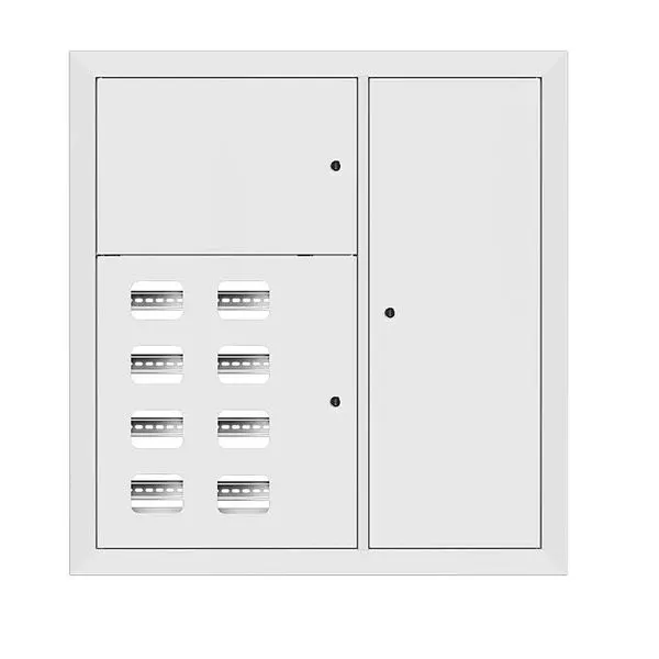 Щит этажный 8 кв. RAL9003 (1000x950x150) EKF Basic mb28-v-8-r9003