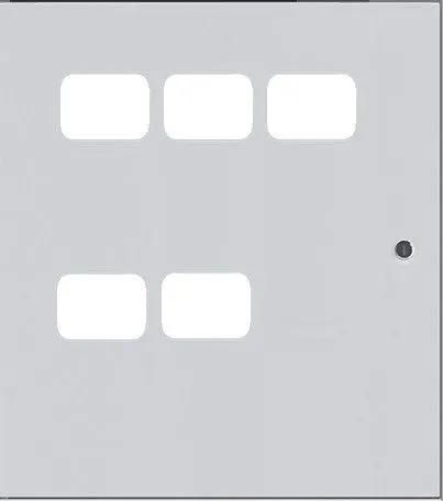 Дверь для ЩЭ 5 кв. 3 окна в ряд по горизонтали EKF mb29-d-g-5