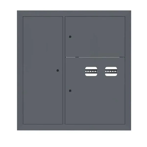Щит этажный 2 кв. слаботочка слева RAL7024 (1000x950x150) EKF PROxima mb29-v-2z-ral7024