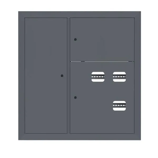 Щит этажный 3 кв. слаботочка слева RAL7024 (1000x950x150) EKF PROxima mb29-v-3z-ral7024