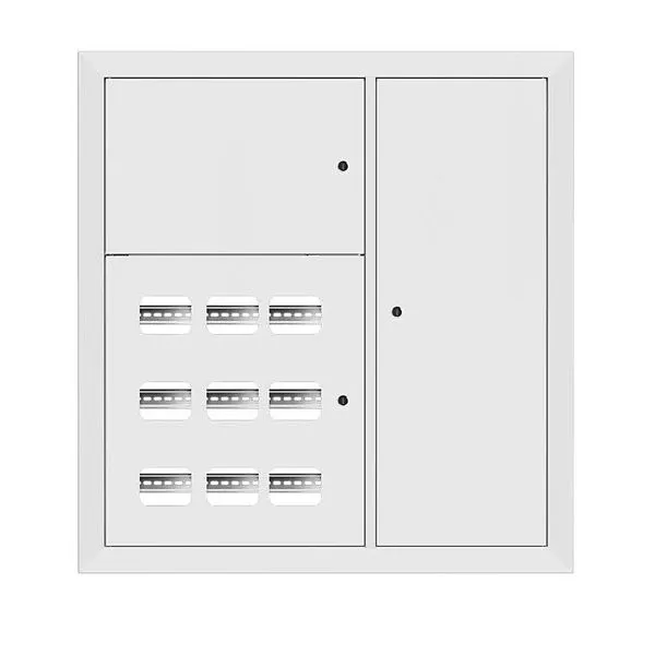 Щит этажный 9 кв. RAL9003 3 окна в ряд по гориз. (1000x950x150) EKF PROxima mb29-v-9-ral9003-1