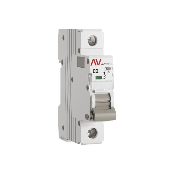 微型断路器 AV-10 1P 2A (C) 10kA EKF AVERES mcb10-1-02C-av