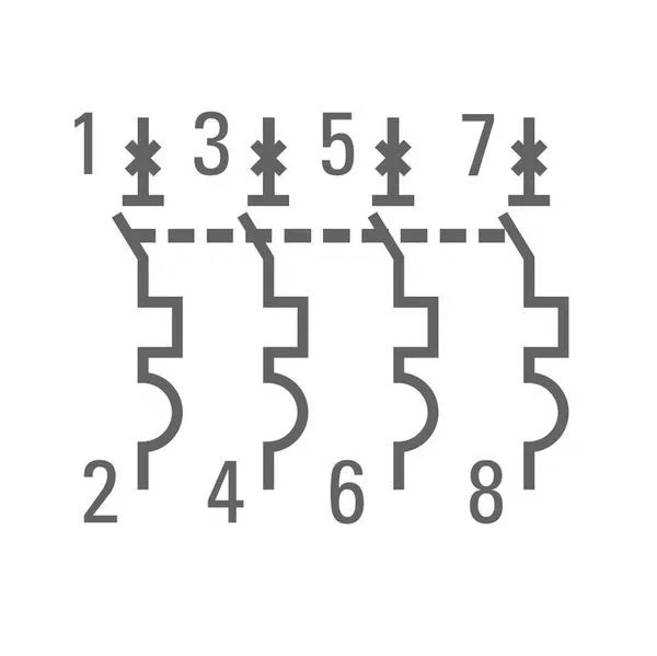 Circuit breaker 4P 2A (C) 4.5kA VA 47-63 EKF PROxima
