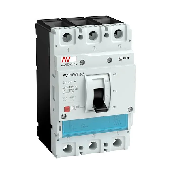 Выключатель автоматический в литом корпусе AV-POWER-1/3 10А 80кА TR EKF mccb-13-10H-TR-av