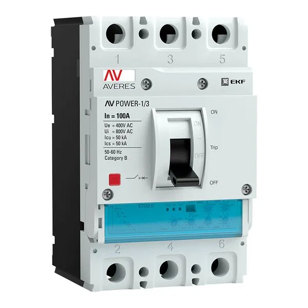Автоматический выключатель AV POWER-1/3 3Р 32А 50kA ETU2.0 EKF AVERES mccb-13-32-2.0-av