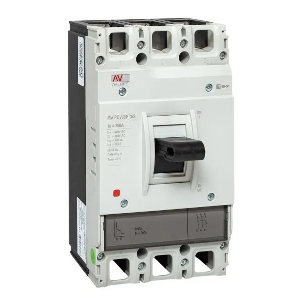 Выключатель автоматический 250А 100кА AV POWER-3/3 TR AVERES EKF mccb-33-250H-TR-av