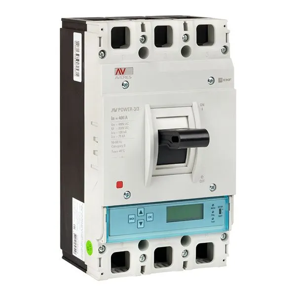 Выключатель автоматический в литом корпусе AV-POWER-3/3 400А 50кА ETU6.0 EKF mccb-33-400-6.0-av