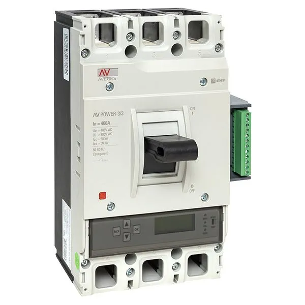 Выключатель автоматический в литом корпусе AV-POWER-3/3 400А 50кА ETU6.2 EKF mccb-33-400-6.2-av