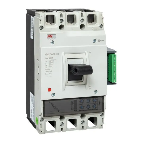 Выключатель автоматический в литом корпусе AV-POWER-3/3 400А 100кА ETU2.2 EKF mccb-33-400H-2.2-av