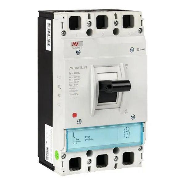 Выключатель автоматический в литом корпусе AV-POWER-3/3 400А 100кА TR EKF mccb-33-400H-TR-av