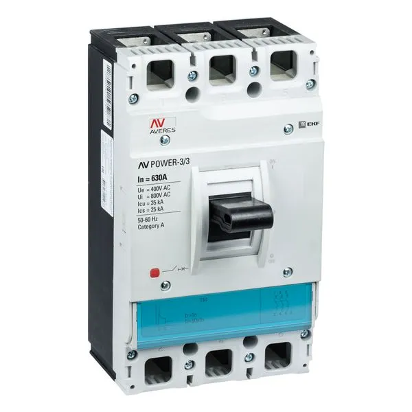 Выключатель автоматический в литом корпусе AV-POWER-3/3 630А 35кА TR EKF mccb-33-630-TR-av