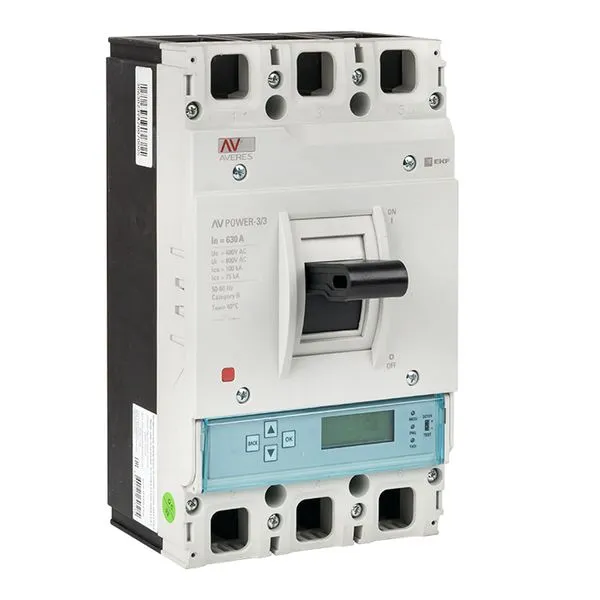 Выключатель автоматический в литом корпусе AV-POWER-3/3 630А 100кА ETU6.0 EKF mccb-33-630H-6.0-av