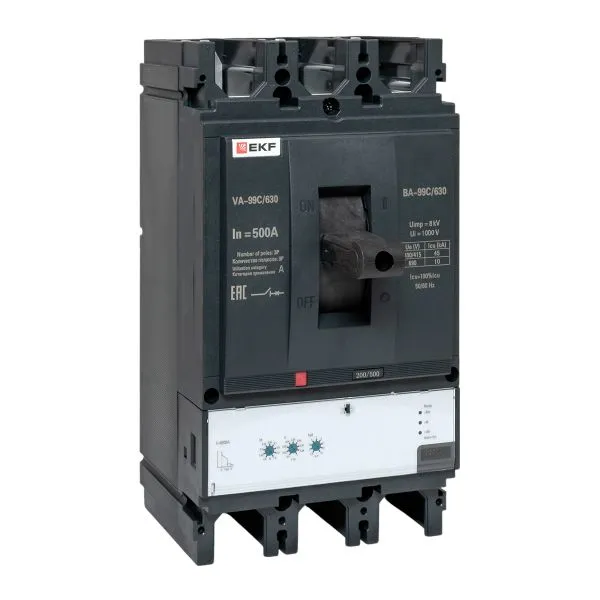 Выключатель автоматический 3п 630/500А 45кА ВА-99C Compact NS PROxima EKF mccb99C-630-500